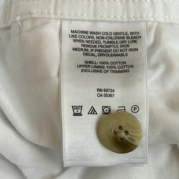 Columbia Women's Sun Protection Shorts Size 10 White with Gray & Yellow … - Picture 12 of 13